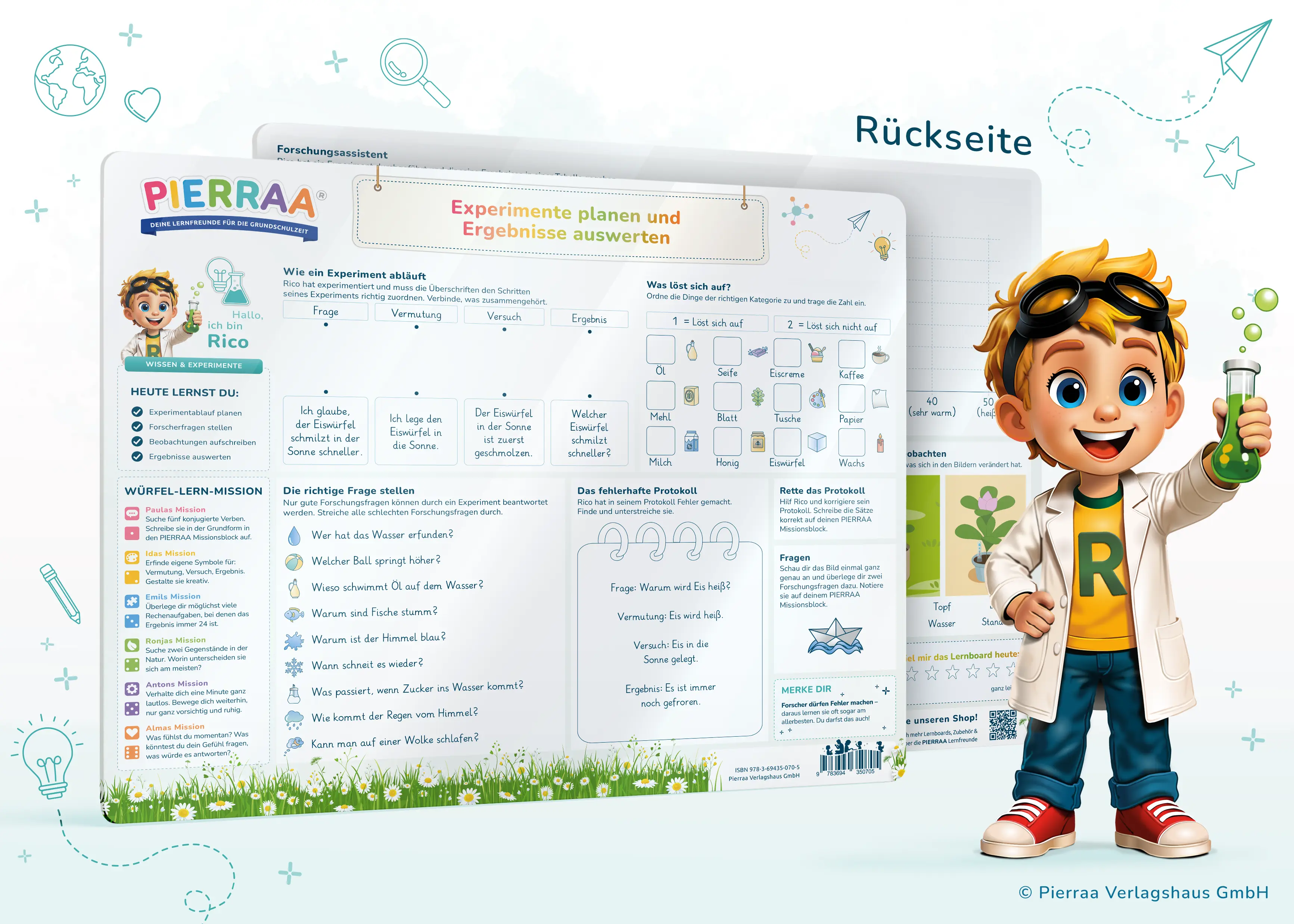 Lernboard Rico – Experimente planen und Ergebnisse auswerten