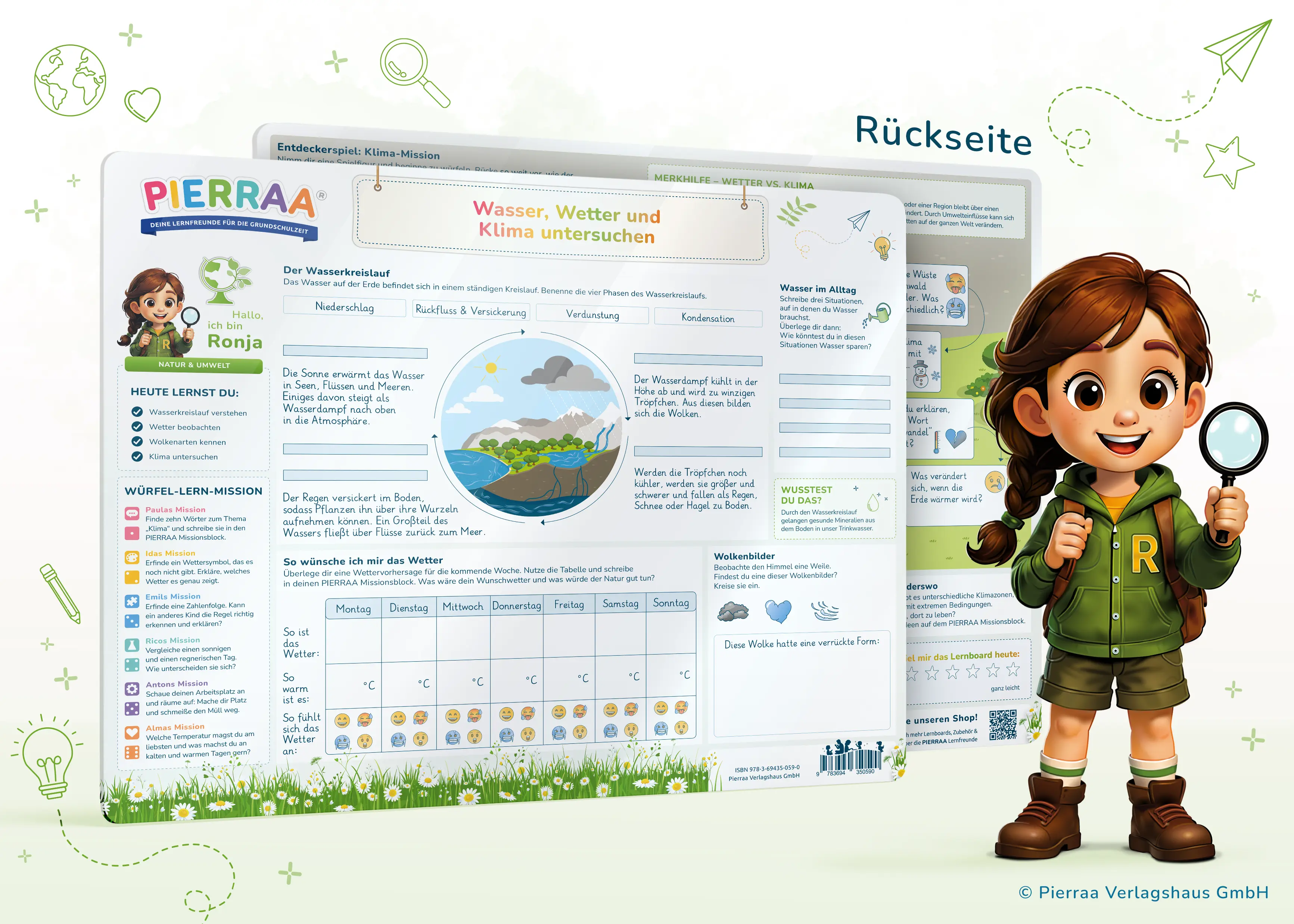 Lernboard Ronja – Wasser, Wetter und Klima untersuchen