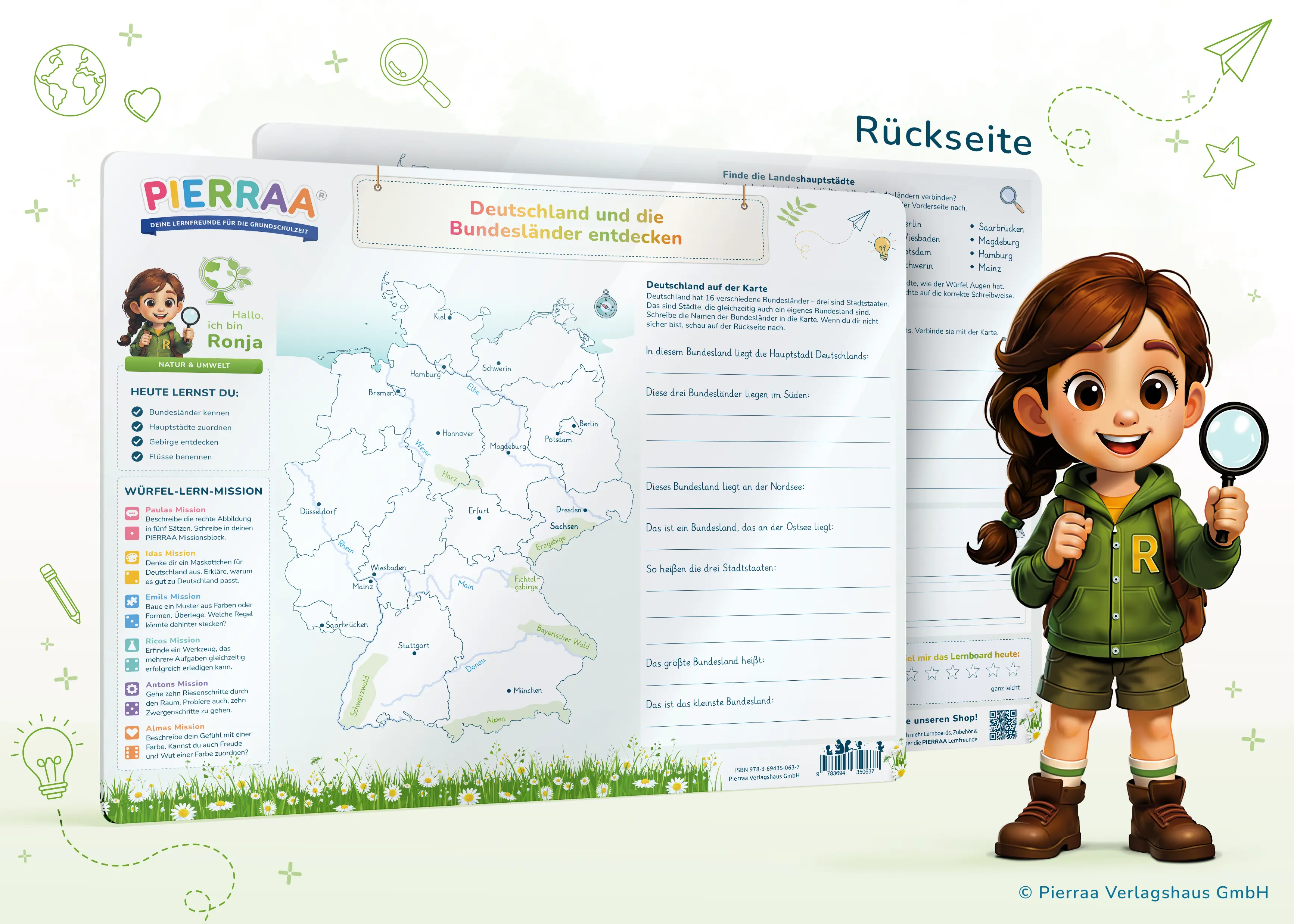 Lernboard Ronja – Deutschland und die Bundesländer entdecken