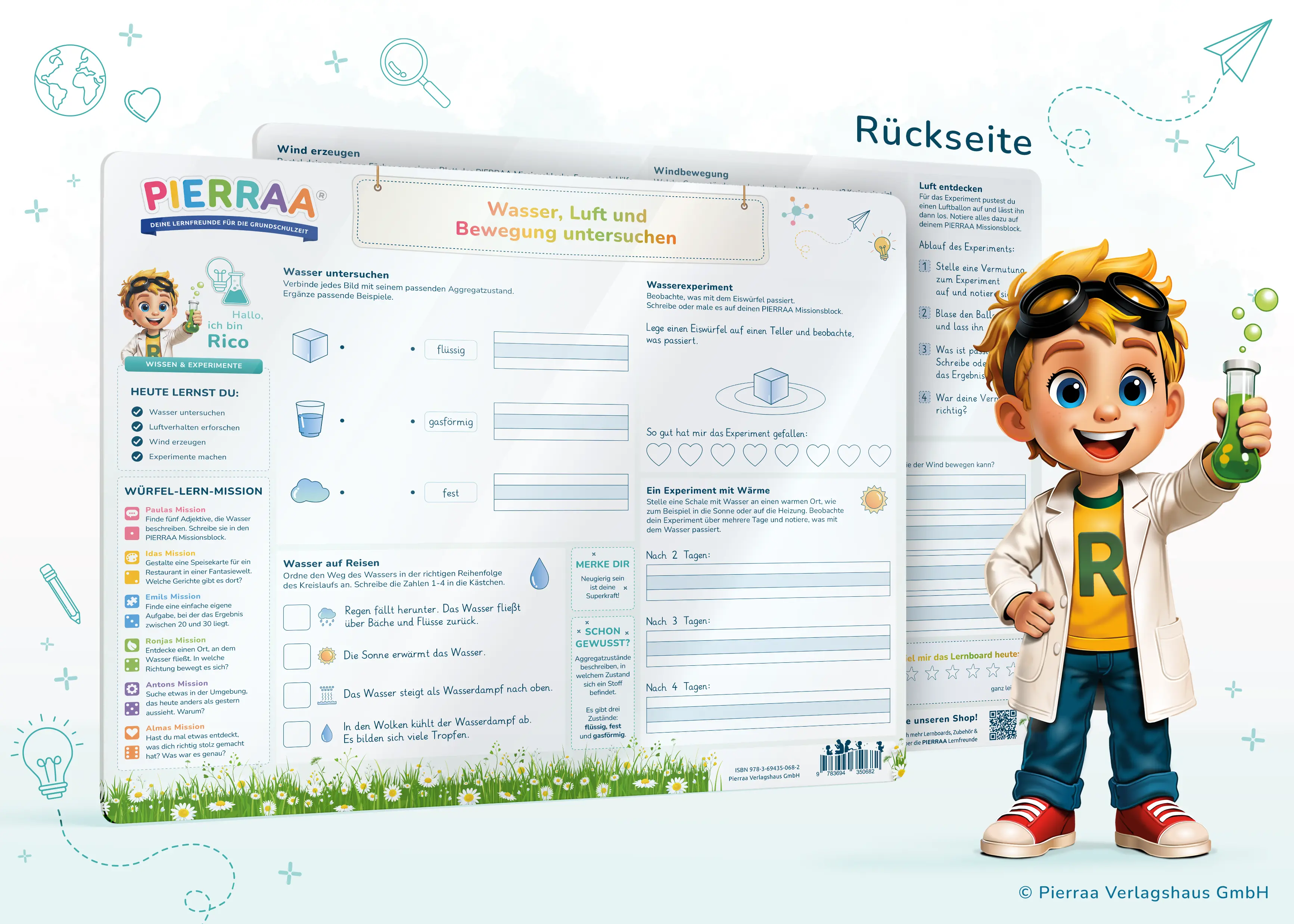 Lernboard Rico – Wasser, Luft und Bewegung untersuchen