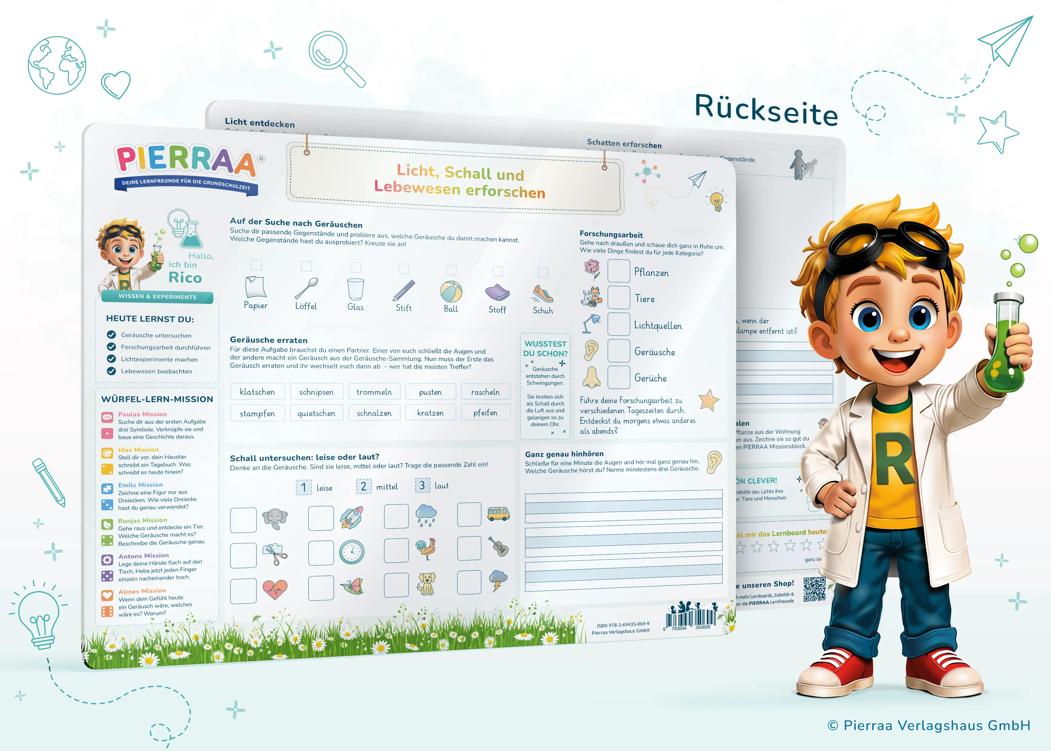 Lernboard Rico – Licht, Schall und Lebewesen erforschen Lernboard Rico – Licht, Schall und Lebewesen erforschen